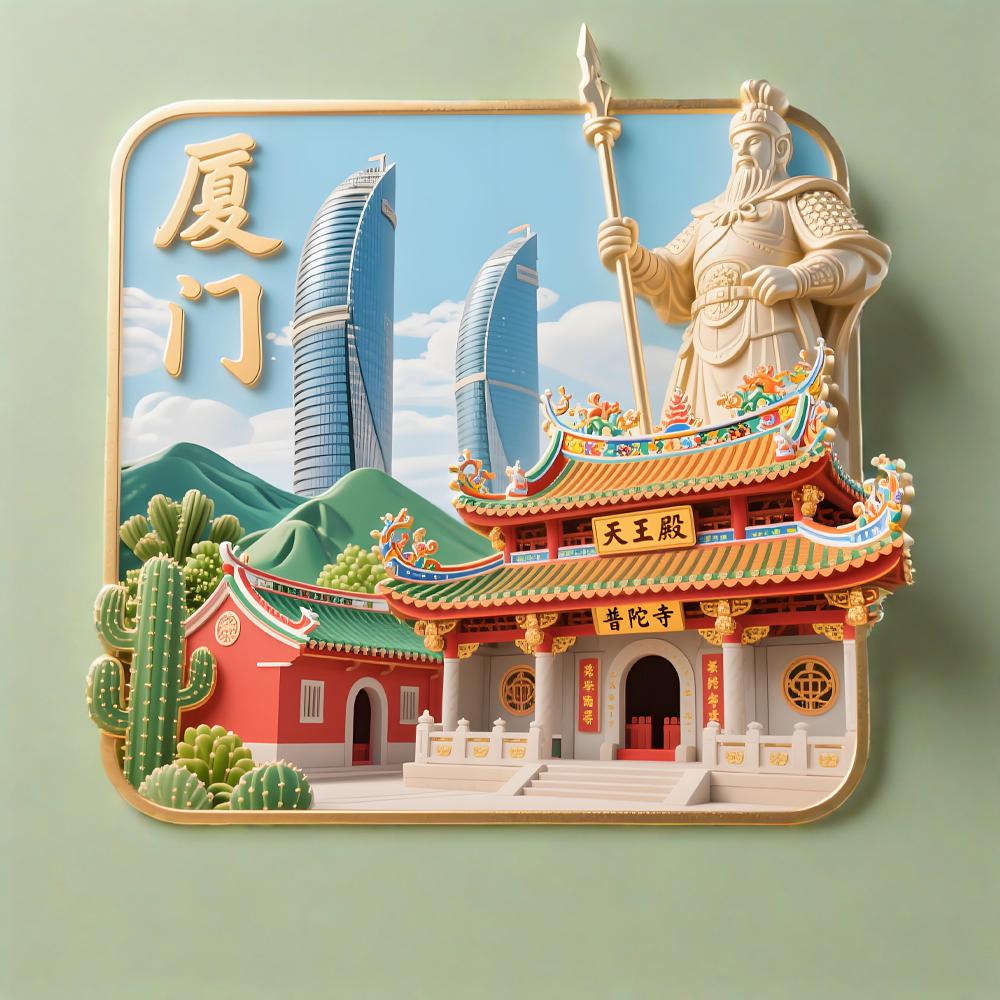 厦门冰箱贴福建打卡旅游景区地标纪念金属收藏创意送朋友周边文创