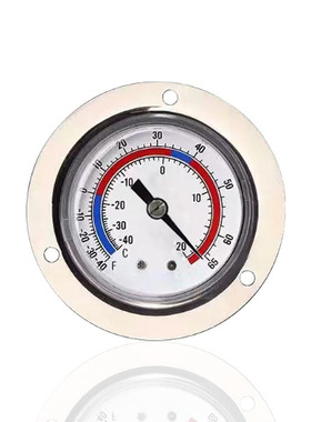 供冷库温度计毛细管温度表轴向带前边三孔固定WY-50ZT -40~20°C