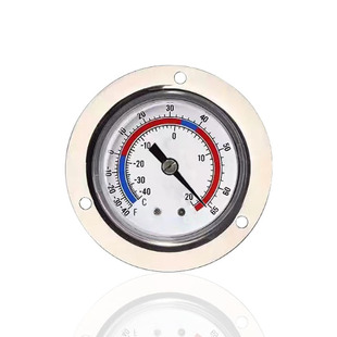 供冷库温度计毛细管温度表轴向带前边三孔固定WY-50ZT -40~20°C