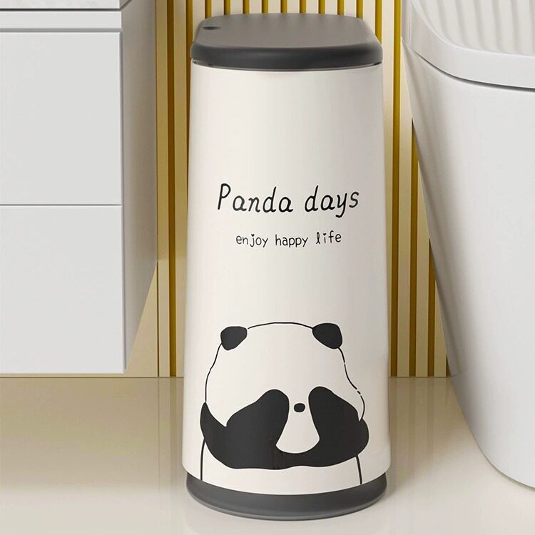 垃圾桶家用卫生间厕所大容量带盖夹缝专用窄缝2023新款纸篓按压式