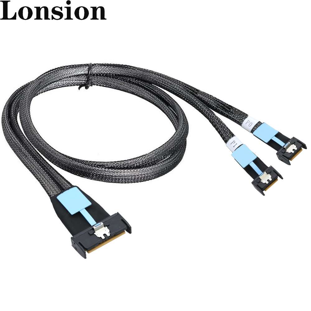 GEN5 Slimline MCIO 8i 5.0 SFF-8654 8I转2个MCIO SFF-8654 4I线