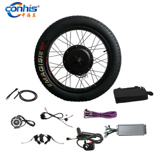 48V1500W厂家直销自行车改装 电动车雪地车胖胎套件带内外胎前后轮