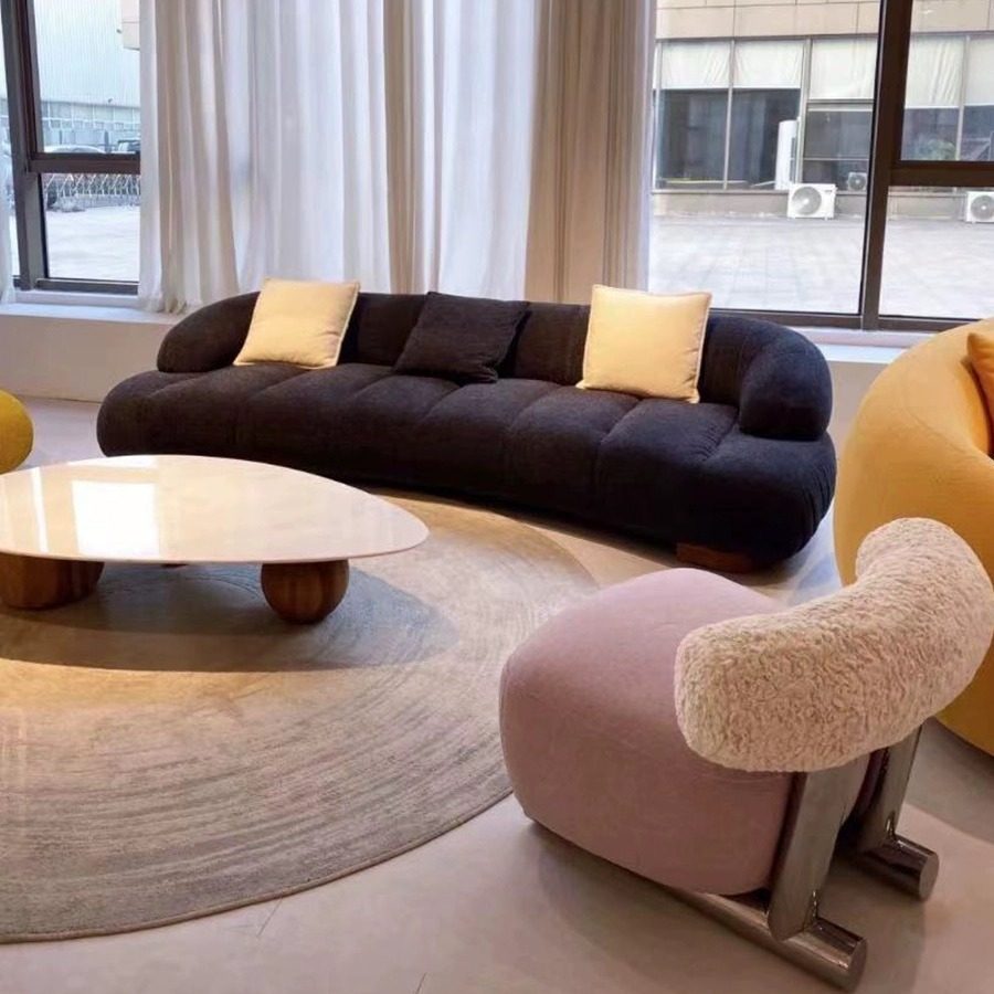 意式轻奢颗粒绒绒布弧形简易设计师客厅小户型休闲接待布艺沙发,鲜花速递/花卉仿真/绿植园艺,其它园艺用品,淘宝优惠券,粉丝福利购,淘宝优惠卷