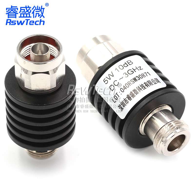5W N型同轴固定衰减器 n-jk 频率DC-3GHz 10DB/20DB 1-40dB睿盛微