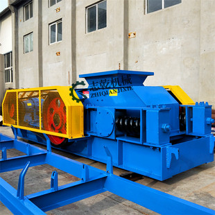 对辊炉渣粉碎机 洗煤厂煤炭碎煤机 耐磨陶瓷细碎机 对辊式制砂机