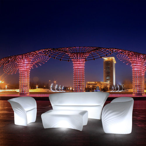 LED七彩发光茶几桌椅组合酒吧KTV包厢夜场创意现代简约发光沙发