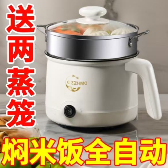 德国一体电煮锅多功能小型电饭煲家用电火锅学生宿舍电炒锅电热锅