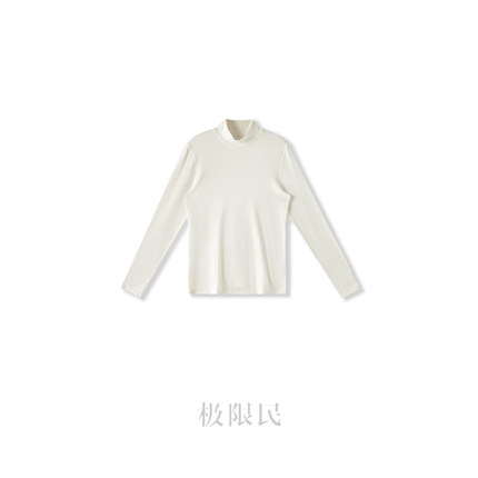 极限民《玉琼》秋冬自发热氨基酸珍珠山羊绒打底衫F5302S1801