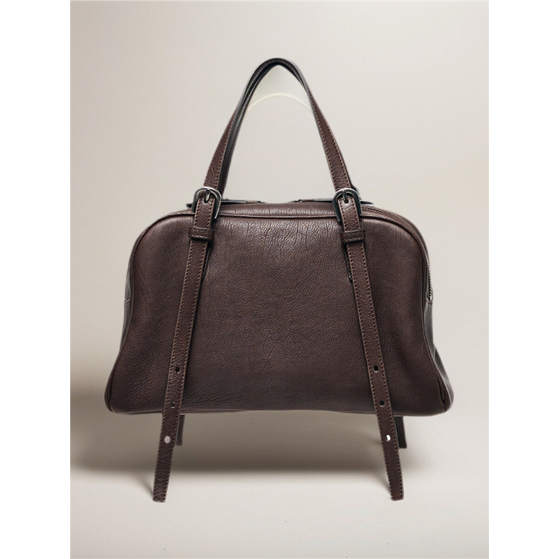 新款植鞣胎牛皮/小羊皮悠悠保龄球包高级感通勤大容量单肩斜挎女