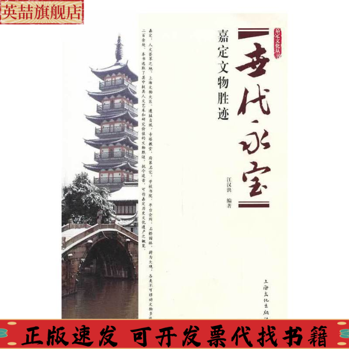 正版图书 嘉定文化丛书世代永宝嘉定文物胜迹江汉洪上海文化出版社
