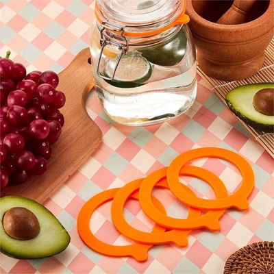 Silicone Gaskets Airtight Rubber Seals Rings Leak-Proof Cann