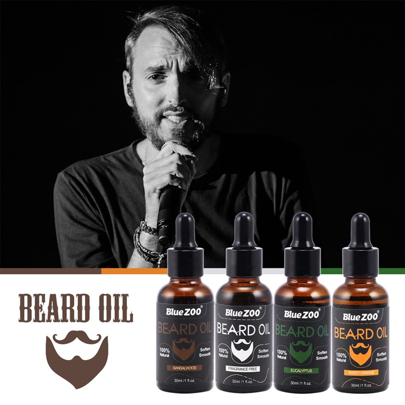 Natural Men Growth Beard Oil Organic Beard Wax Balm 30ml Bea