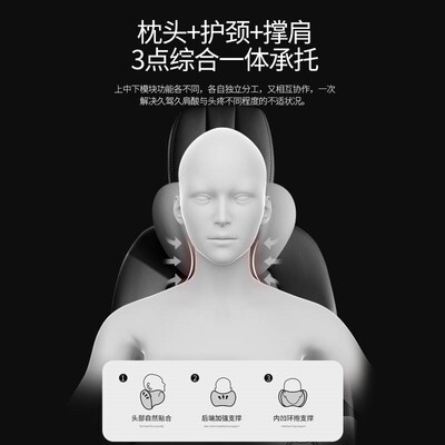 特斯拉model3/modelY/modelx/s头枕腰靠护颈枕汽车载护腰靠枕内饰