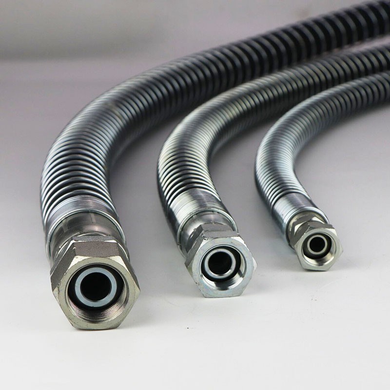 挖掘机破碎锤高压油管68 75 100 135 180炮头破碎锤液压油管配件