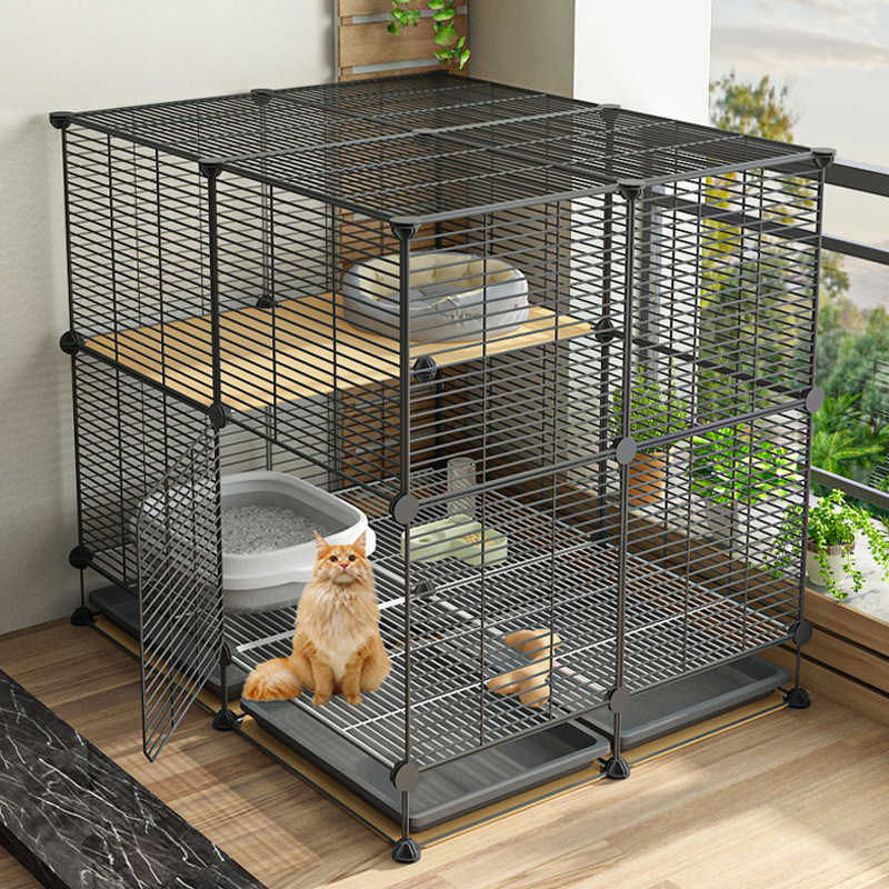 猫笼猫厕一体猫窝不占地封闭式猫别墅家用小户型大空间猫屋猫爬架