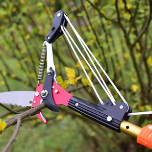 立锦带拉绳高枝剪高空锯树枝带加长伸缩杆高空剪树技树叶修剪剪刀