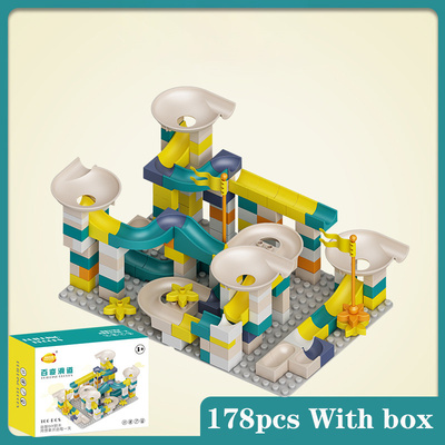 极速Marble Race Run Big Block Compatible City Building Block