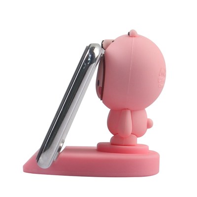 创意卡通硅胶手机支架桌面可爱女神懒人支撑固定底座展示展览架子