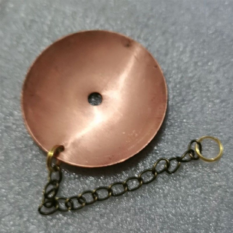 4.5厘米黄铜紫铜白铜气盘铜堵气板唢呐铜气盘凹形气盘防丢链气盘