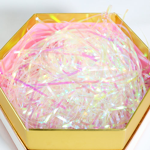 极速Gram gift box decorative filler transparent color Raffia