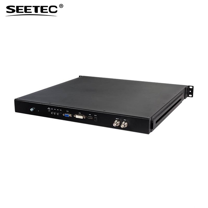 视瑞特SC173-9HSD-56抽屉式 17.3寸 1RU机柜监视器全高清4K显示器