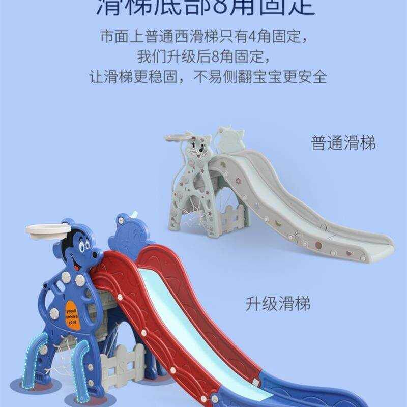 好货。室外滑梯小型家用儿童室内加宽加高加长大型宝宝多功能组合图片