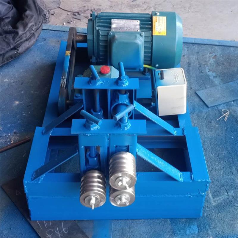 电动钢筋卷圆机小型铁丝打圈机 手动角铁扁钢卷圆机弯管器弯弧机