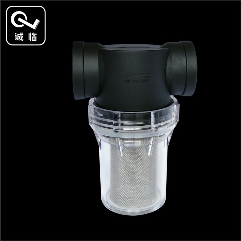 一寸40目前置过滤器 pc透明杯防爆过滤器 灌溉设备管道过滤配件