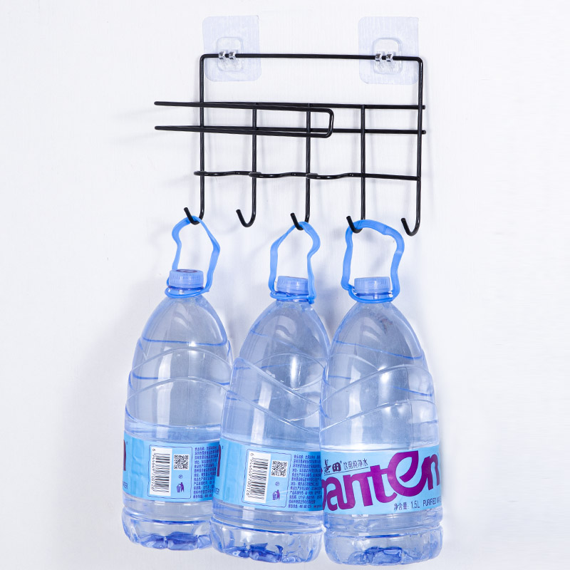 厨房收纳神器用品家用大全免打孔挂墙置物架保鲜膜抹布锅铲收纳架