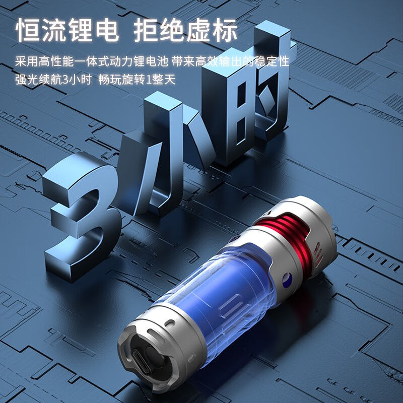 天火(SkyFire)手电筒强光超亮USB充电灯小型远射可携式露营礼物家