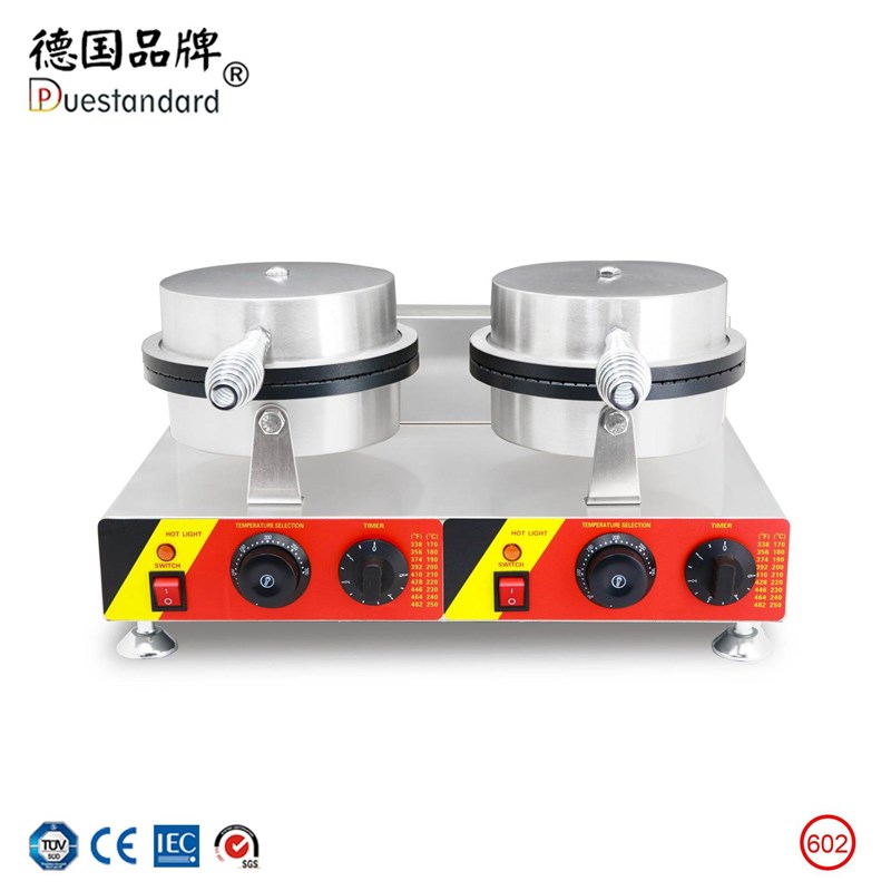 厂家双头雪糕皮机蛋 冰淇淋筒机 冰激凌机甜筒脆皮机华夫饼炉厂家