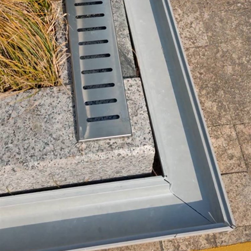 成品排水沟u型槽厨房水沟槽庭院花园地沟下水道不锈钢盖板u形小b