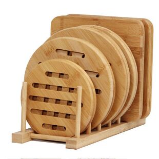 极速Bamboo Heat Insulation Pad Cup Square Round Table Placem