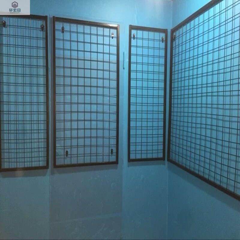 铁艺丝网格照片墙面装饰隔断悬挂网片货架置物架收纳幼儿园展示架