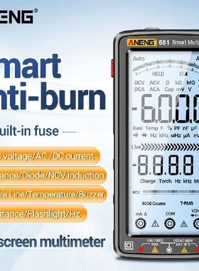 Electric Multimetry ntiburn mmeter Voltge Tester 6000
