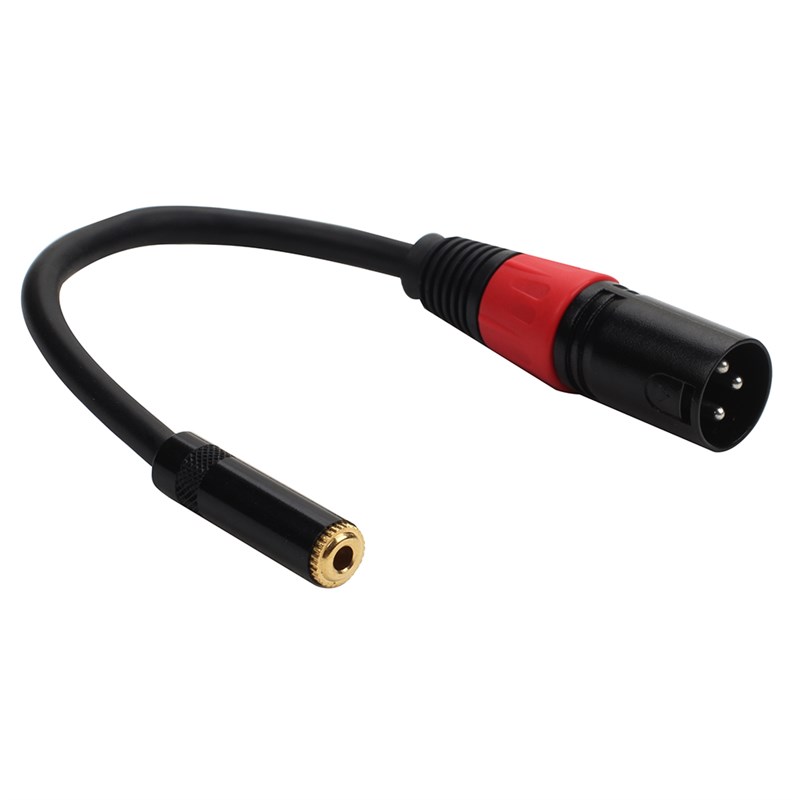 卡侬公转3.5mm孔话筒麦克风音频线摄像机三芯卡农公转3.5母转换线