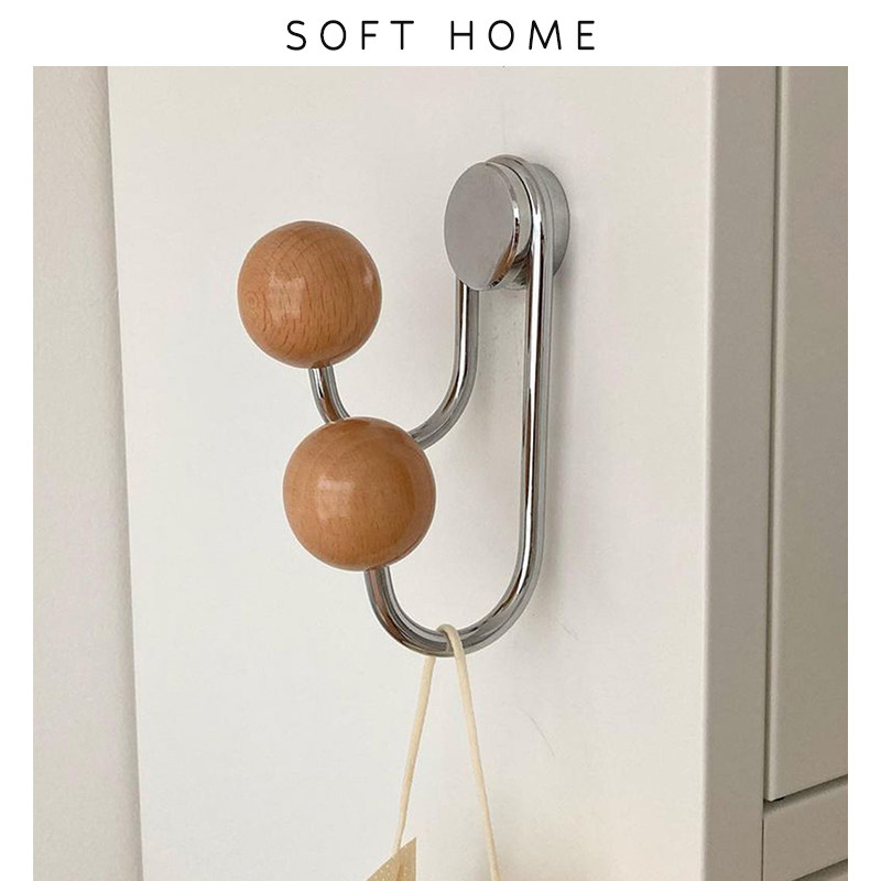 极速SOFTHOME创意磁吸挂钩免打孔收纳防磕碰家用入户门柜装饰磁性