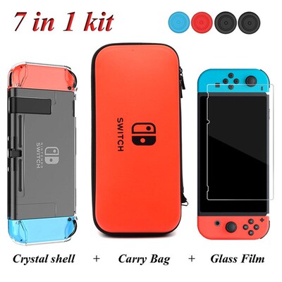 极速For Nintendo Switch Game Console Bundle Case Kit Protabl