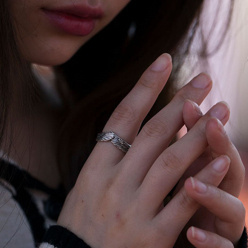 Angel Devil Wings Open Ladies Ring Hip Hop Teen Thumb