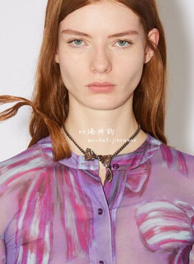 【瑞典直邮】23春夏Acne BOW 复古金属单只蝴蝶结项链 2色