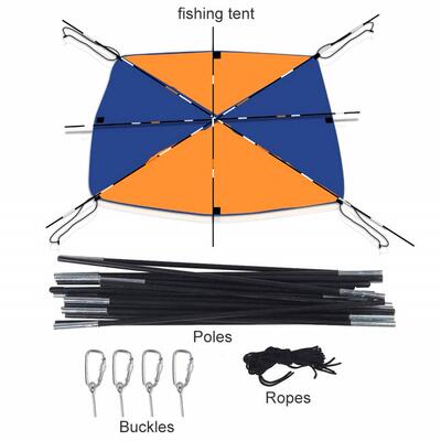 极速4 People Shade Cloth Inflatable Boat Dinghy Awning Fishi