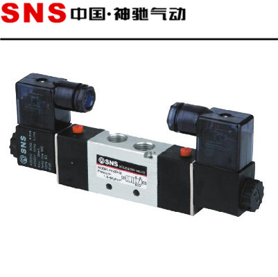 。SNS国神驰中气动二位三通双切电磁阀开关阀气阀 3V420-15电压可
