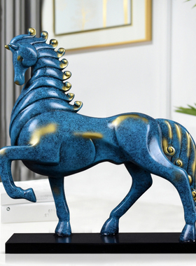 美欧式复古马摆件家居装饰品客厅酒柜办公室桌面创意工艺品电视柜