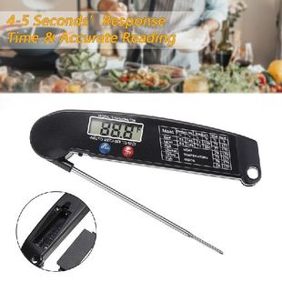 Digital Instant Read Meat Thermometer Probe Foldable Food Th