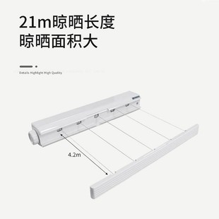 隐形收缩晾衣绳伸缩晾衣架壁挂室内浴室卫生间晒晾衣神器挂凉衣服