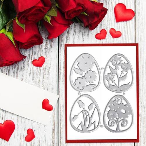 好货Easter Embossing Knife Mould DIY Paper Art Egg Hollow