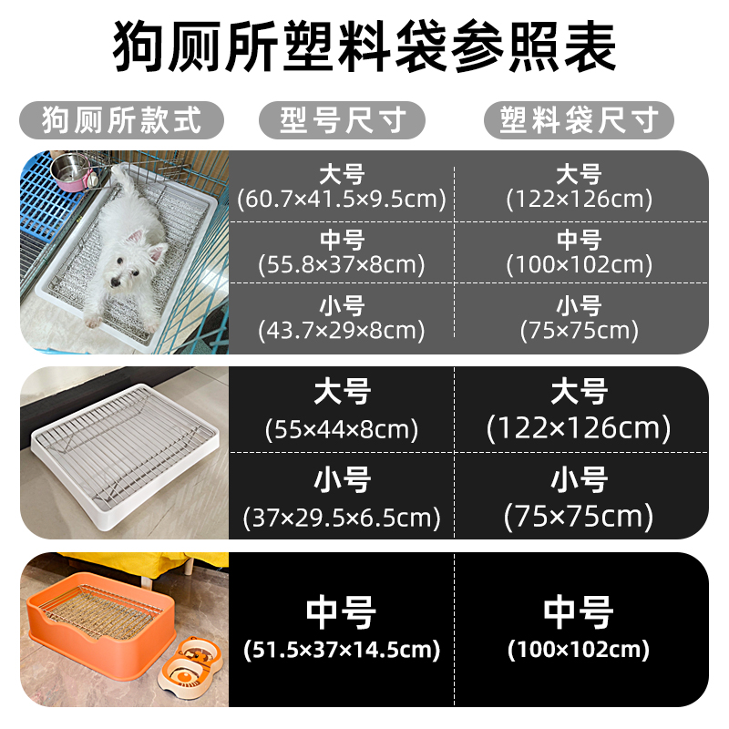 狗狗厕所底盘一次性加购垃圾袋宠物兔兔猫咪尿片垫子塑料薄膜包邮