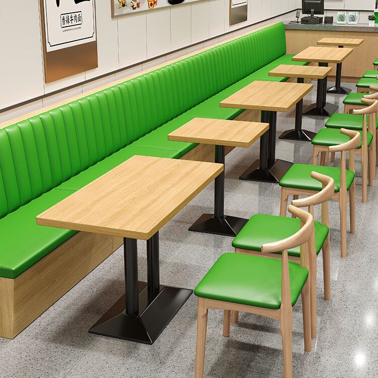 定制餐饮卡座靠墙储物餐桌椅组