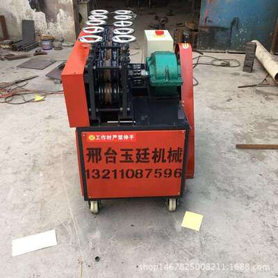 江苏新型大棚管调直机规格22.25.32小型五组蔬菜大棚管调直机