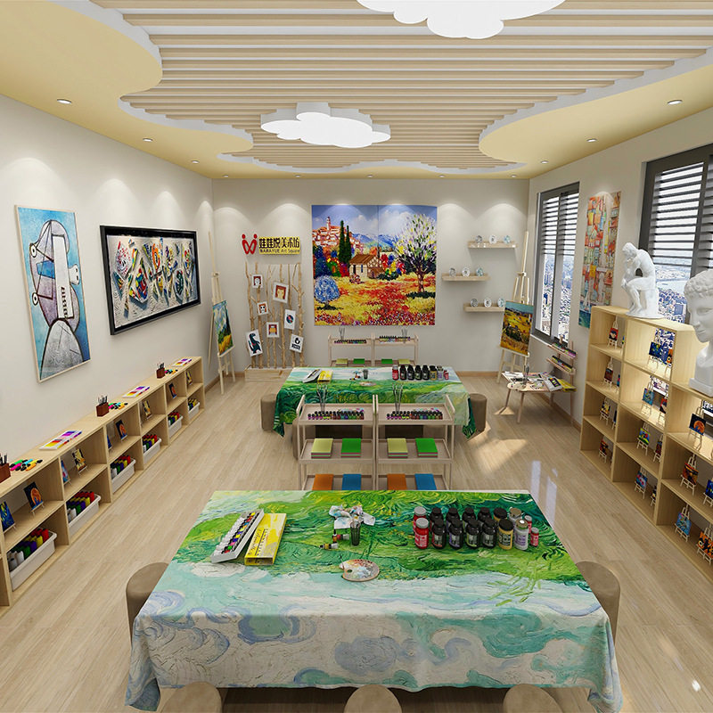 幼儿园功能室家具 幼儿园儿童桌椅 科学室 陶艺室 美术室 阅读室